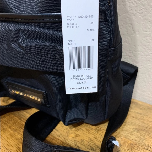 Marc Jacobs MINI varsity black nylon backpack - Picture 2 of 4